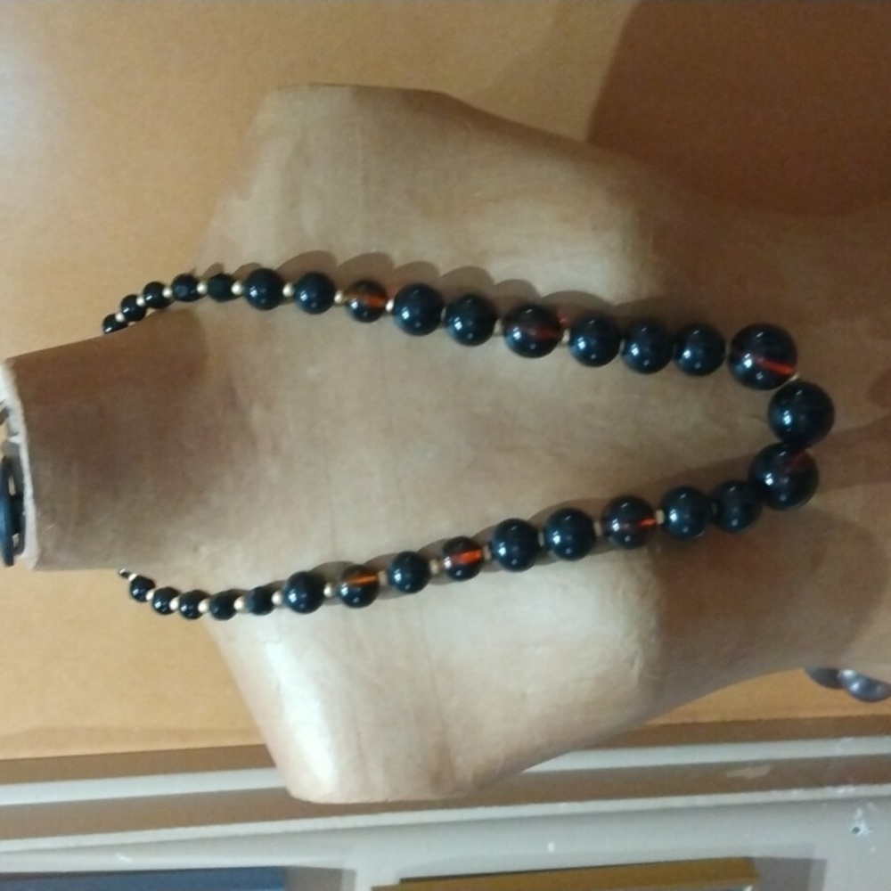 30" necklace, dramatic look
